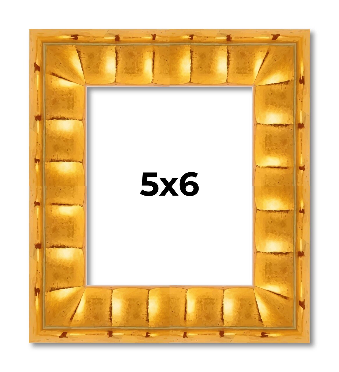 5x6 Bamboo Picture Frame with UV-Resistant Acrylic & Acid Free Backing, Available in 4 Finishes - Brown, Black, Gold, and Natural